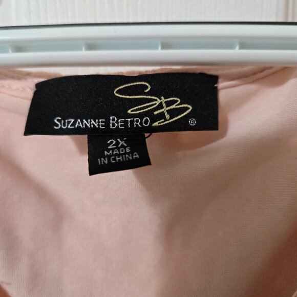 2X Suzanne Betro Blush Pink Dress - Picture 3 of 4